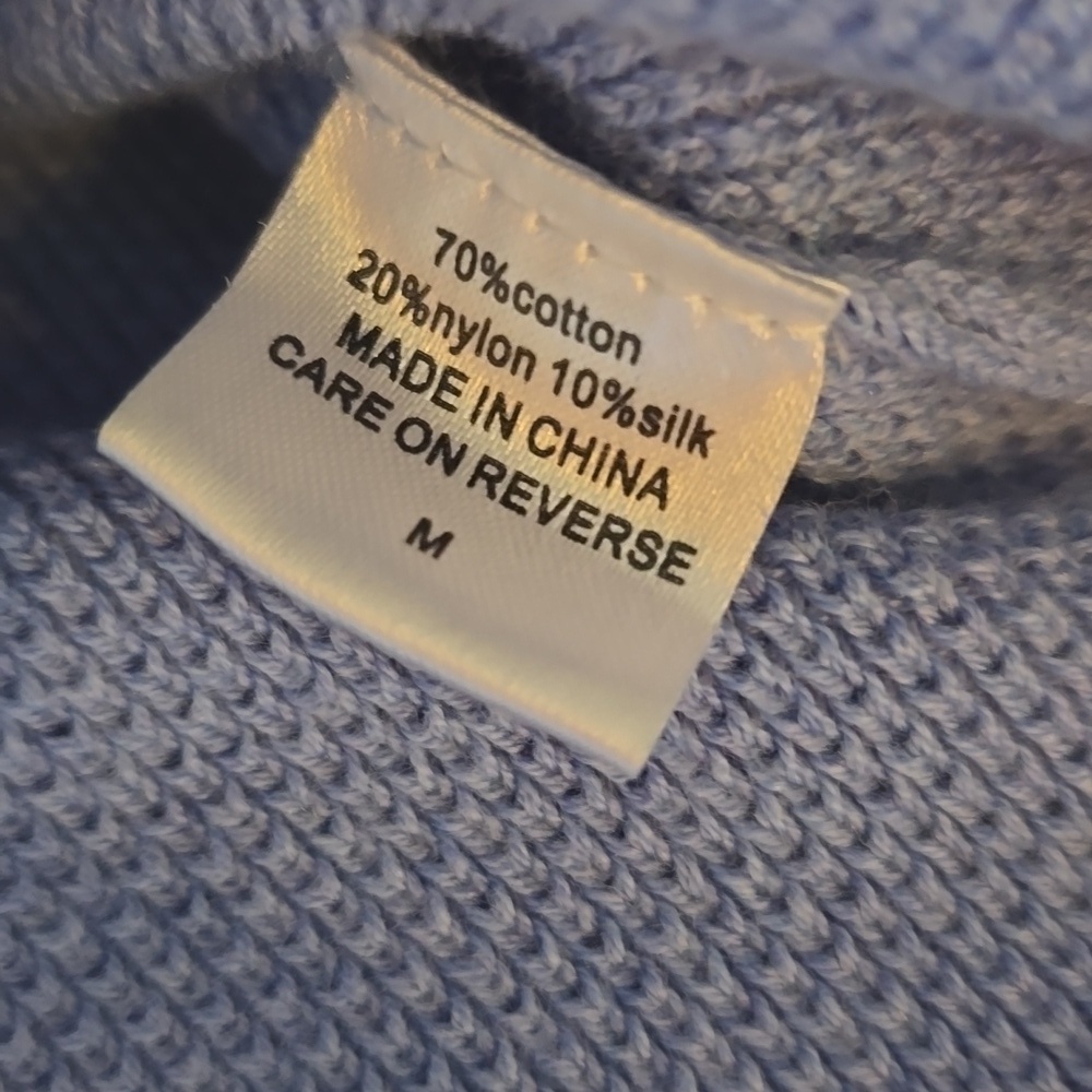 Burgess The" Bea "Seed Stitch Sweater | Blueberry Sunbeam - Size M - Picture 7 of 14